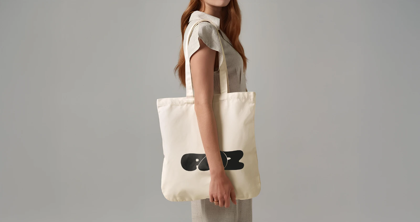 Canvas tote carrying the PAZ wordmark